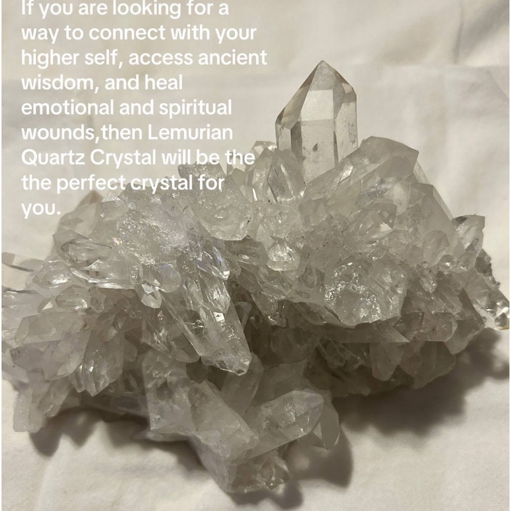 Lemurian Quartz Crystal AAA Grade From Morocco /THE MOST GORGEOUS CLUSTER EVER!